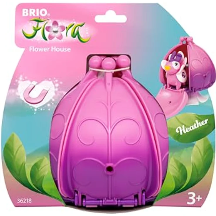 BRIO Flora - 36218 Heathers Blumenhaus | Spielset mit Flora-Figur und rosa-violettem Blumenhaus für Kinder ab 3 Jahren – Bild 12