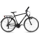 KS Cycling Trekkingrad Herren 28'' Canterbury schwarz matt Alu-Rahmen Multipositionslenker RH 53 cm