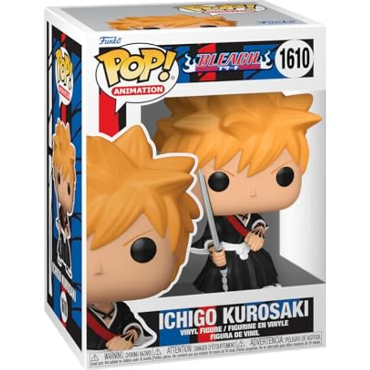 Funko Actionfigur POP! Ichigo Kurosaki 1610 - Bleach, Manga-Serie, Shinigami-Charakter