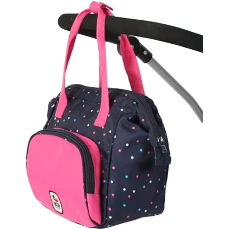 Bayer Chic 2000 - Puppen-Wickeltasche, 2 große Fächer, befestigbar am Puppenwagen, pink – Bild 2