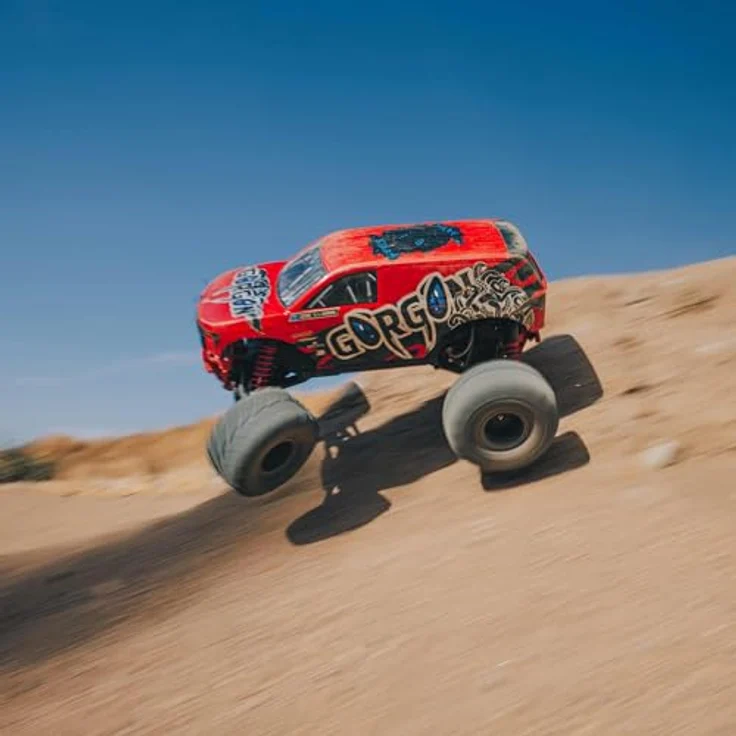 Arrma RC-Monstertruck Gorgon 4x2 Mega 550 Monstertruck Rot RTR 1:10 mit Akku, Lader – Bild 5