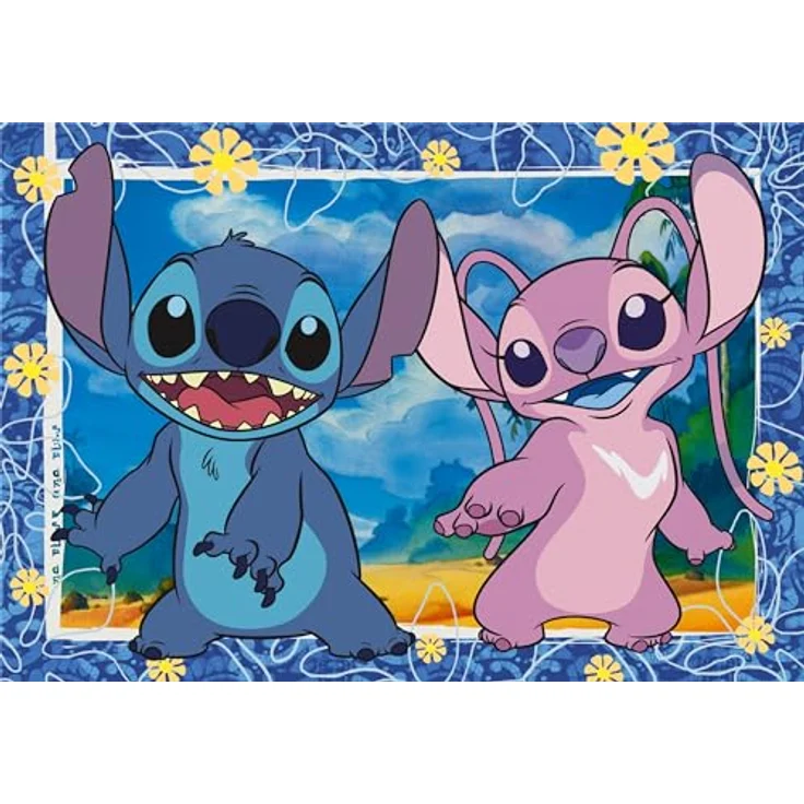 Clementoni Disney Stitch Puzzle 27573, 104 Super-Teile für Kinder ab 6 Jahren, buntes Puzzle mit besonderer Leuchtkraft, 48.5 x 33.5 cm – Bild 2