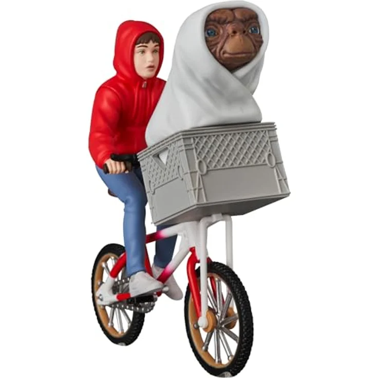 MEDICOM TOY E.T. & Elliott mit Fahrrad, Ultra Detail Figur aus dem Film von 1982 – Bild 3