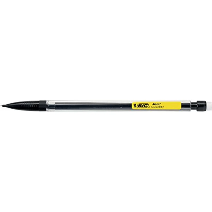 BIC Matic Druckbleistift, 0,7 mm mit 3 Ersatzminen und Radiertip, Taschenclip – Bild 6