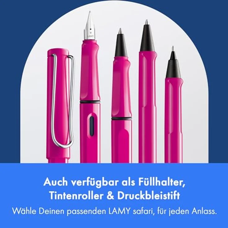 LAMY Füllfederhalter Kugelschreiber safari pink Schreibfarbe blau – Bild 7