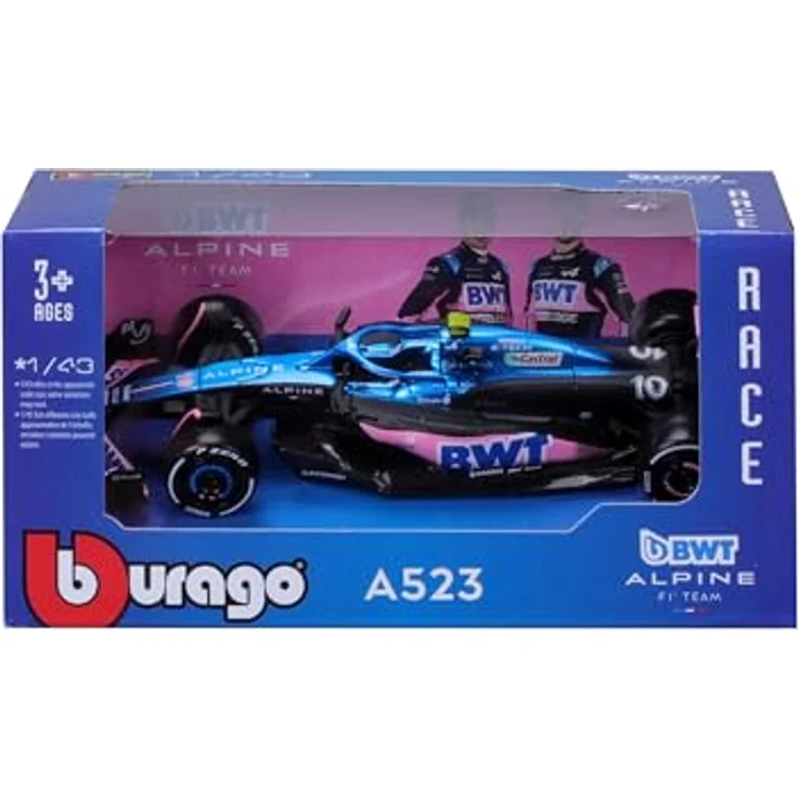 Bburago Renault Alpine A523 Esteban Ocon #31 2023, realistisches Modellauto im Maßstab 1:43, offizielle Renault-Lizenz, empfohlenes Alter 3+ Jahre – Bild 5