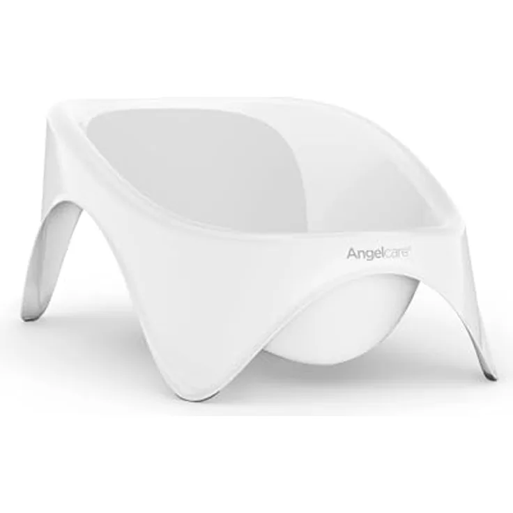 Angelcare Badewanne 2-in-1, Babybadewanne für 0-12 Monate, hygienisch und sparsam, soft-grey