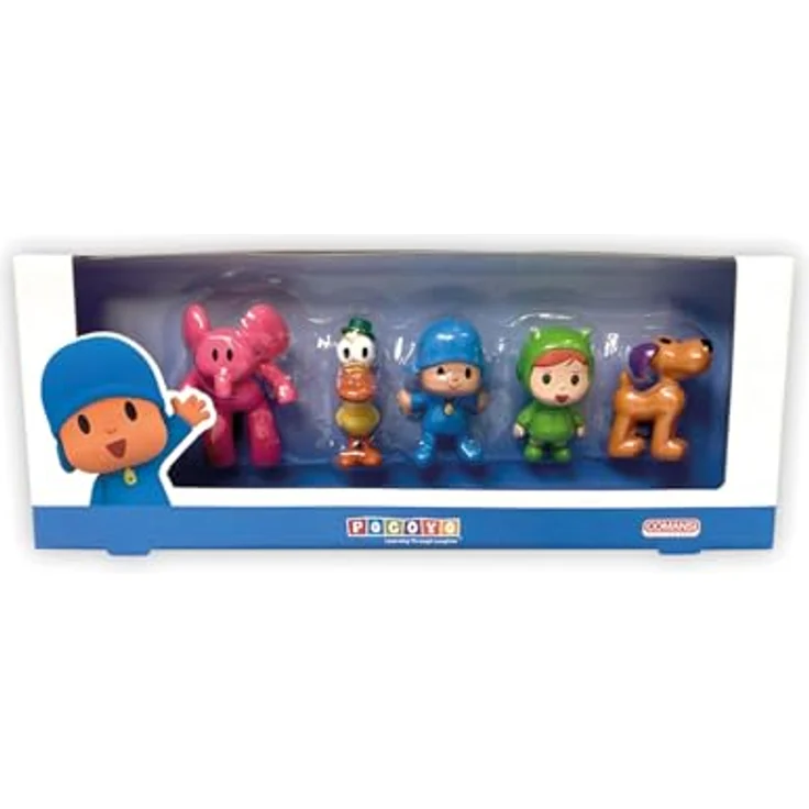 Comansi Pocoyo Collection Set, 5 handbemalte Sammelfiguren: Pocoyo, Elly, Ente, Loula, Nina, offizielle Lizenzprodukte – Bild 4
