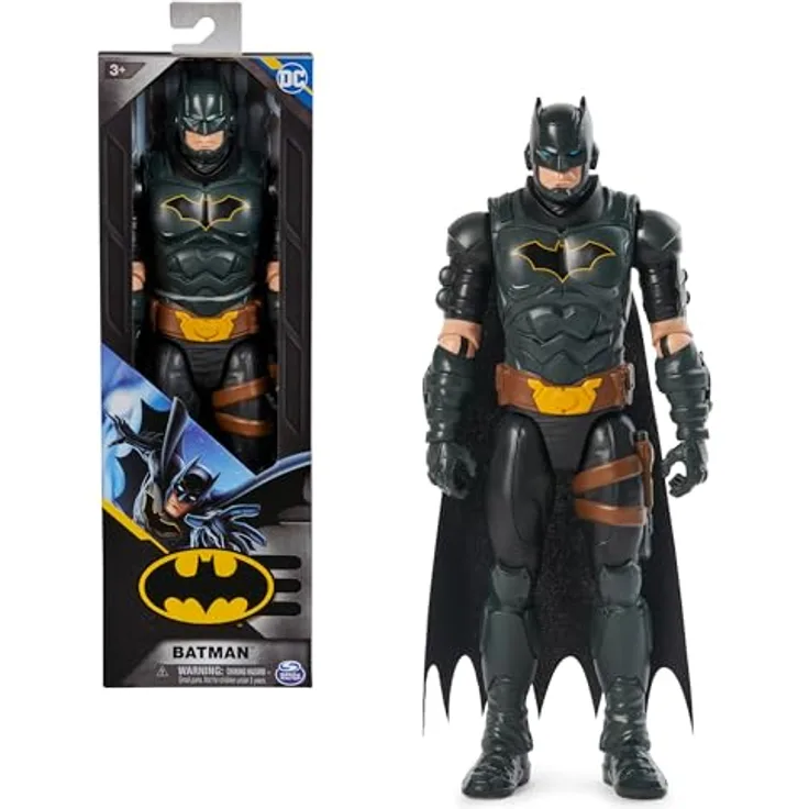 DC Comics, Batman Action-Figur, 30 cm groß, voll beweglich für spannende Abenteuer und actionreiche Stunts, Spielzeug für Kinder ab 3 Jahren