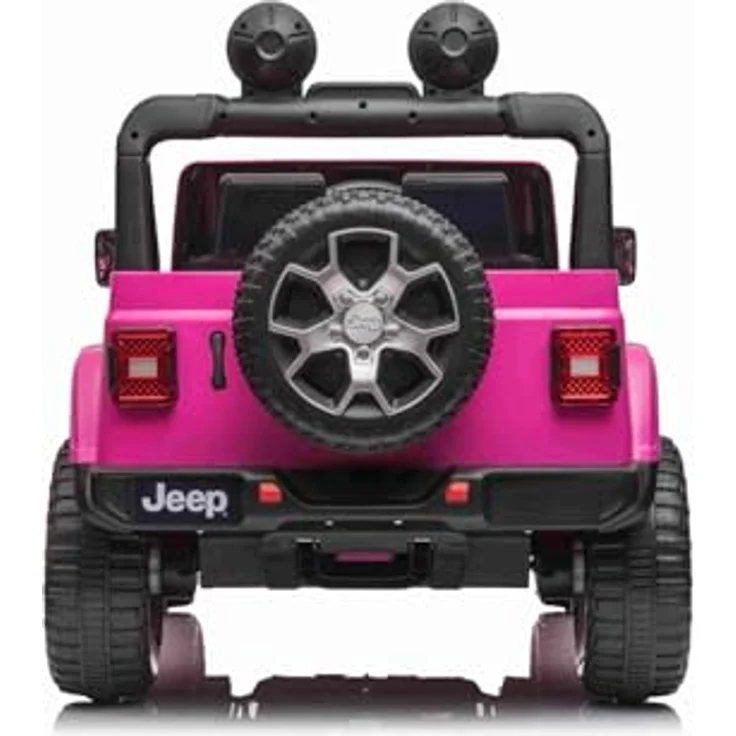 Beneo RIRICAR Elektroauto Jeep Wrangler, 12V, rosa, 2-Sitzer mit 2,4-GHz-Fernbedienung, Bluetooth-Radio, Lithium-Akku, EVA-Räder, für Kinder ab 3-8 Jahre – Bild 7