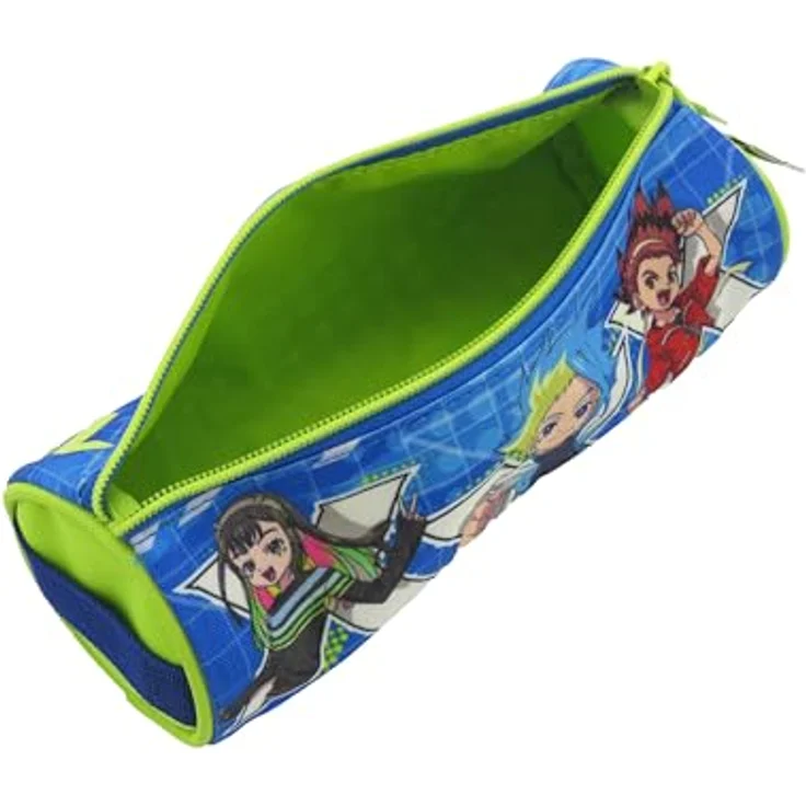 Beyblade Federmäppchen mit Reißverschluss, robuster Stauraum für Stifte und Schulzubehör, rund – Bild 3