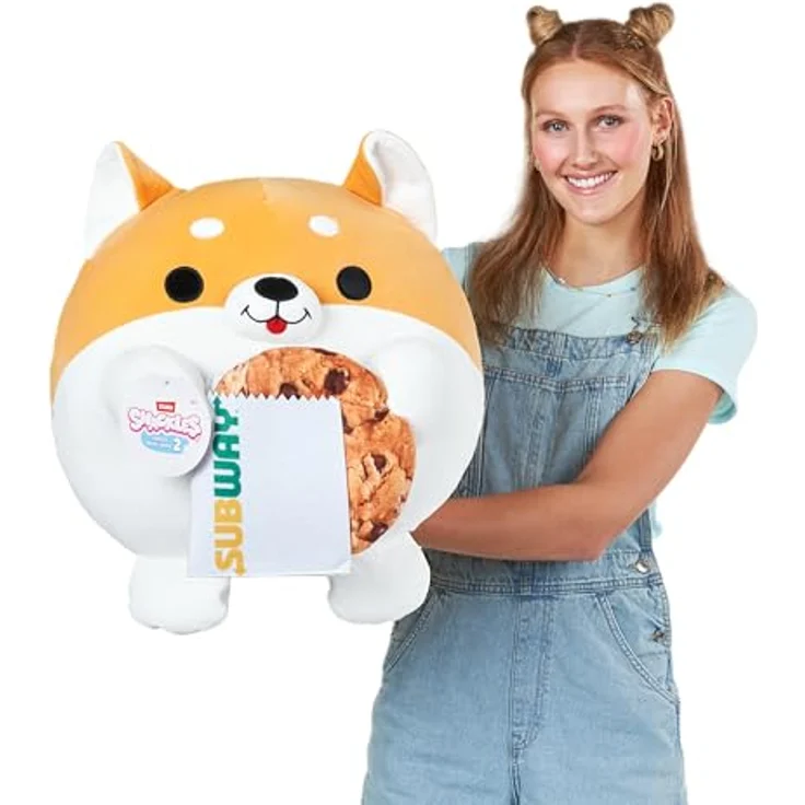 ZURU Snackles Serie 2, 40 cm Snackle (Shaun), kuschelig-weiches Plüschspielzeug mit lizenziertem Snackmarken-Accessoire – Bild 4