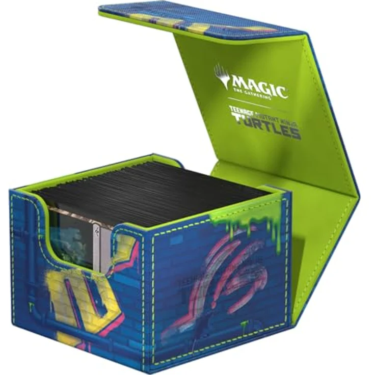 Ultimate Guard Sidewinder 133+ Xenoskin Deckbox für Magic: The Gathering, Teenage Mutant Ninja Turtles Design, blau, für 133 Karten – Bild 6