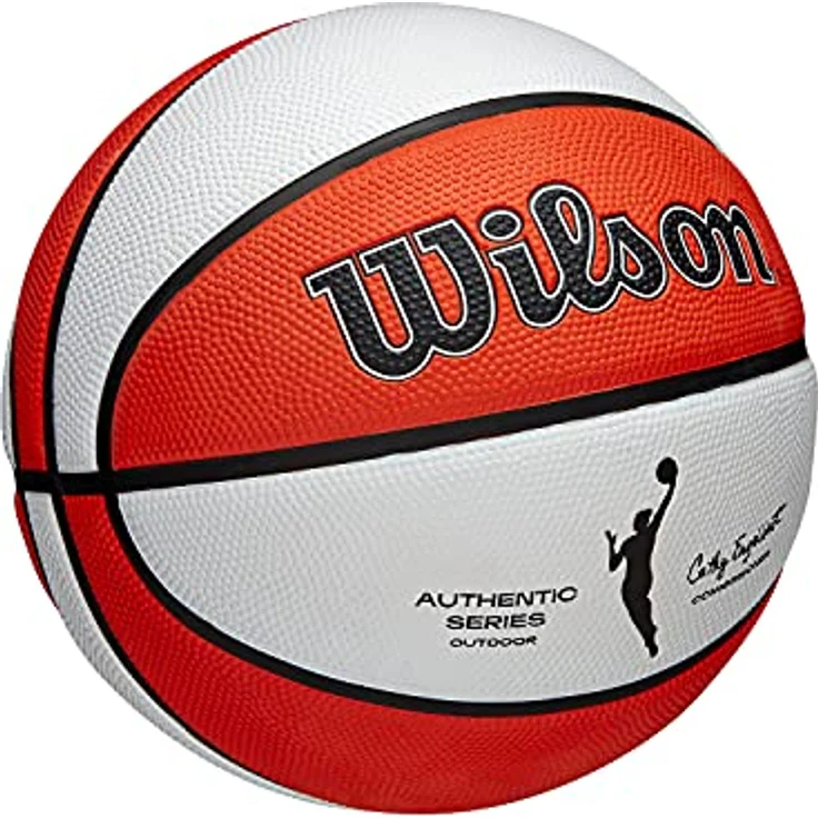 Wilson Basketball WNBA AUTHENTIC SERIES, Outdoor, Tackskin Gummi, Größe: 6, Braun/Weiß - Preisvergleich – Bild 2
