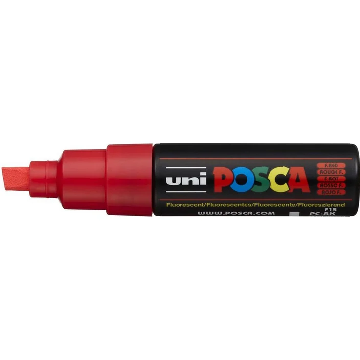 uni-ball Lackmarker uni-ball Posca PC-8K Marker, breite Keilspitze 8mm, vielfältige Farbpalette – Bild 1