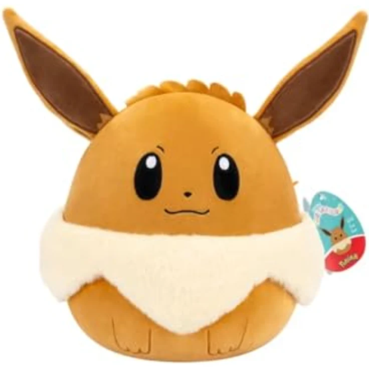 NoBrand Pokémon Squishmallows Evoli, ca. 25 cm Plüsch, waschbar und kuschelig weich – Bild 1