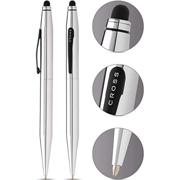 OTTO Füllfederhalter Kugelschreiber Tech2 mit Stylus Glanz-Chrom, schwarz – Bild 3