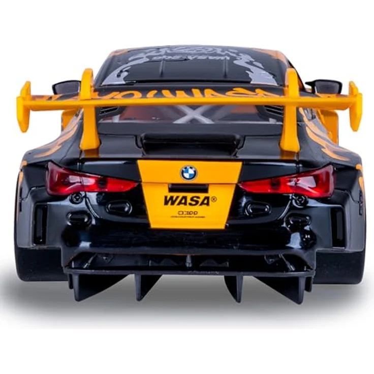 Jamara BMW M4 GT3 Diecast 1:24, ferngesteuertes Spielzeugauto in gelb mit Knopfzellen شامل – Bild 5