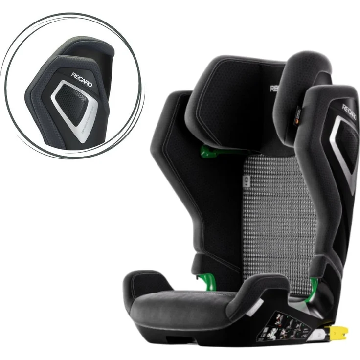 Recaro Axion 1 Kindersitz Gruppe 3 (3-12 Jahre), leichter Autositz mit ISOFIX-Installation, Pepita