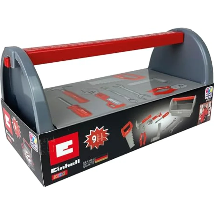 Happy People Einhell Kids Werkzeugbox, Spielwerkzeugkoffer mit Säge, Zange, Hammer und Schraubendreher – Bild 2