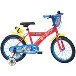 PAW PATROL Babys (Jungen) Fahrrad, Stahlrahmen, 16 Zoll, Rot/Blau/Gelb