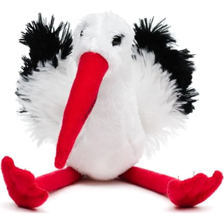 Uni-Toys Storch Plushie, 19 cm Plüschtier mit naturgetreuem Design und 100% recyceltem Füllmaterial – Bild 3
