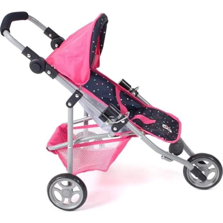 Bayer Chic 2000 - Puppenbuggy Lola, Jogging-Buggy, Puppenjogger, Puppenwagen, Konfetti, pink, 612-84 – Bild 2