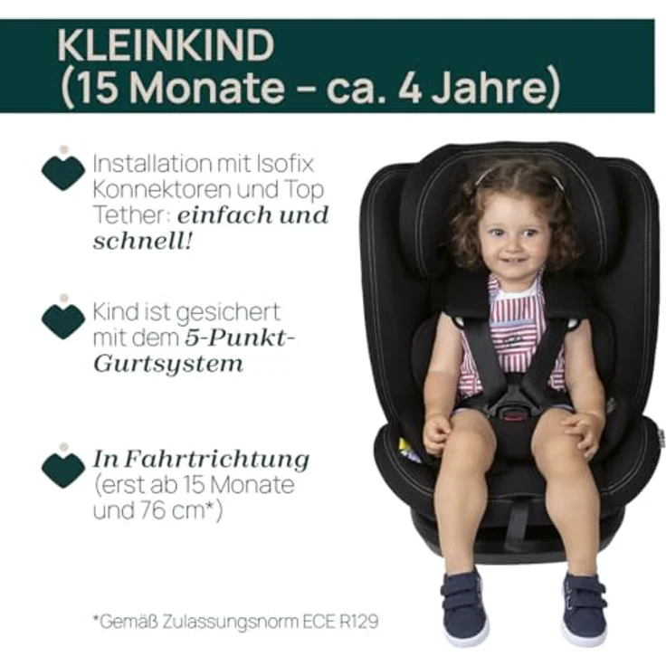 Chicco Autokindersitz MOKITA I-SIZE, ab: 15 Monate, bis: 12 Jahre, mit höhenverstellbarer Kopfstütze und Soft Reducer, rot – Bild 6