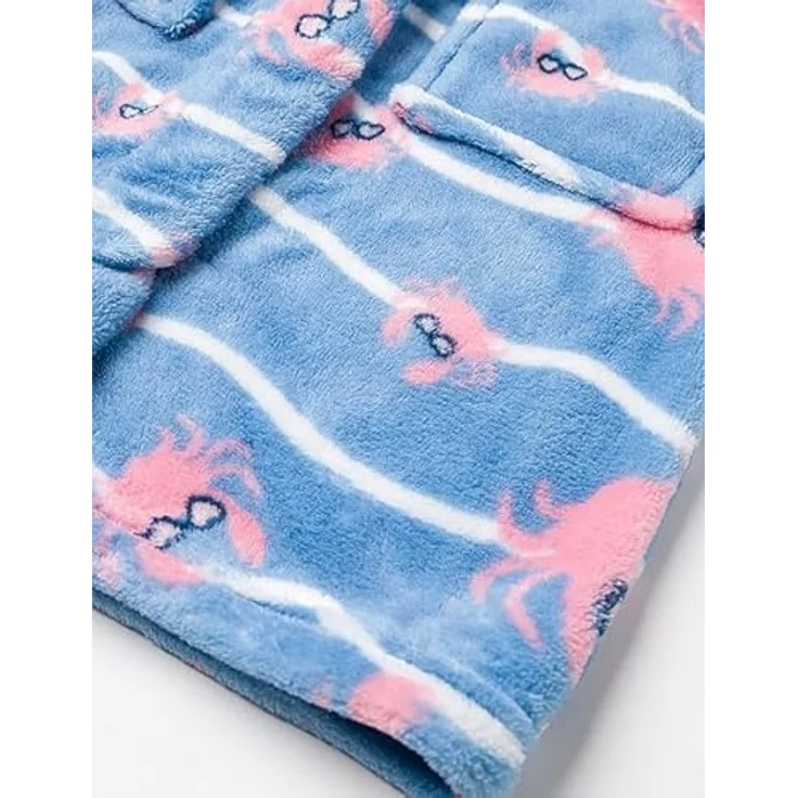 bademantel Krabbe Junior Polyester blau Größe 158/164 – Bild 6