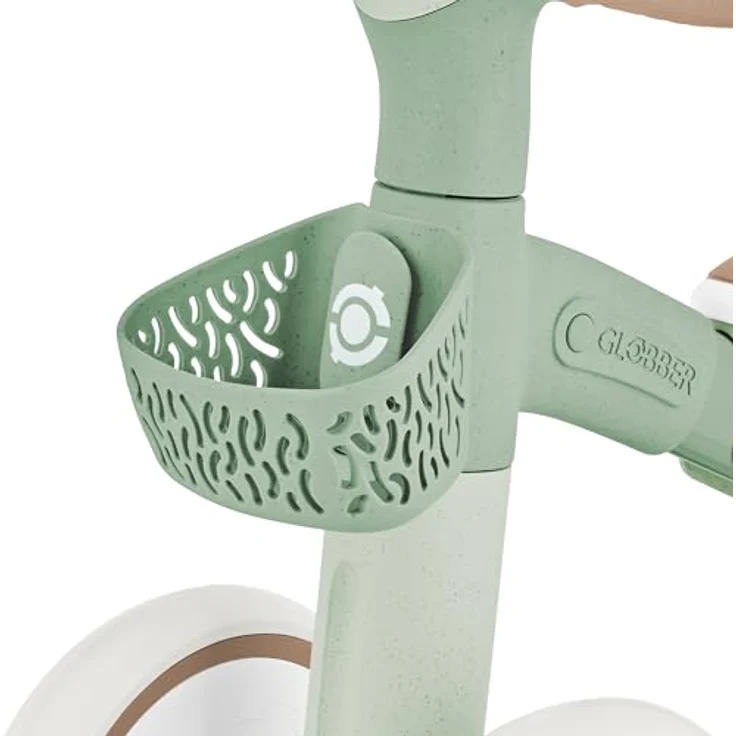 Globber Learning Bike, Laufrad für Kinder 12-36 Monate, höhenverstellbarer Sattel, pannensichere EVA-Räder, abnehmbarer Korb, 100% recycelte Materialien – Bild 6