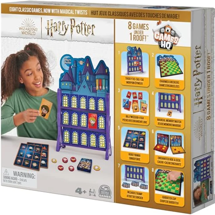 Spin Master Harry Potter Hogwarts Spielesammlung, 8 Brettspiele für 2-4 Spieler mit magischen Motiven und Klassikern – Bild 7