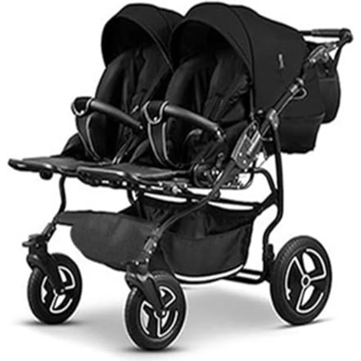Elcar Zwillingskinderwagen 5 in 1 Twin Star inkl. Autositze und Iso Bases - Komplettset in 16 Farben – Bild 3
