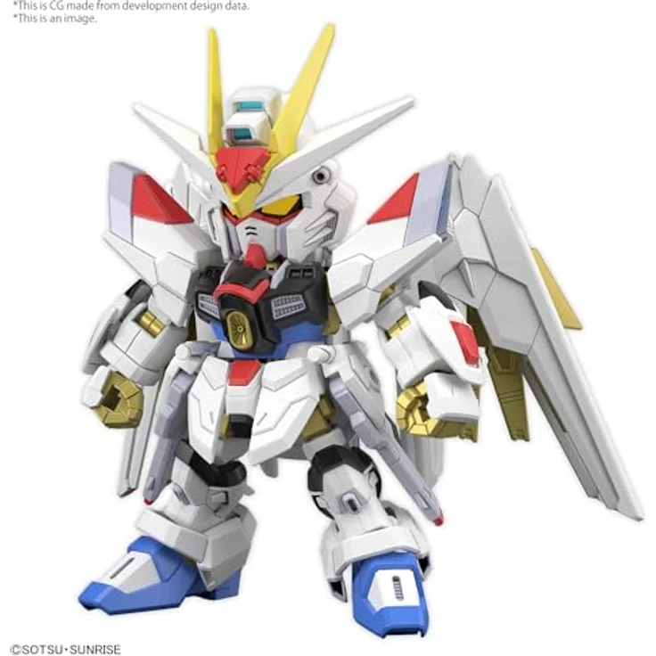 Bandai Hobby - Mobile Suit Gundam Seed Freedom - #21 Mighty Strike Freedom Gundam SDCS Modellbausatz mit goldenen Akzenten, wechselbaren Augen und Anti-Schiffsschwert – Bild 2