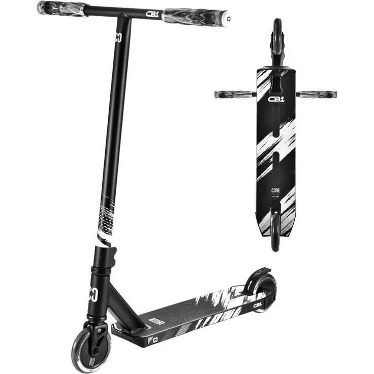 Core Action Sports Stuntscooter CORE CB1, Stunt-Scooter für Skatepark, höhenverstellbar, 79 cm, schwarz, geeignet für Anfänger bis Fortgeschrittene
