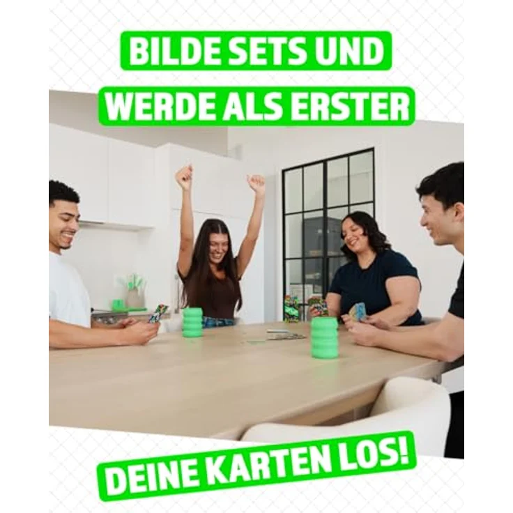 Asmodee dnup, schnelles Familienspiel für 2-5 Spieler ab 8 Jahren, Kartenspiel mit 15 Minuten Spielzeit pro Partie, dynamischer Spielverlauf und auffälliges Design – Bild 5