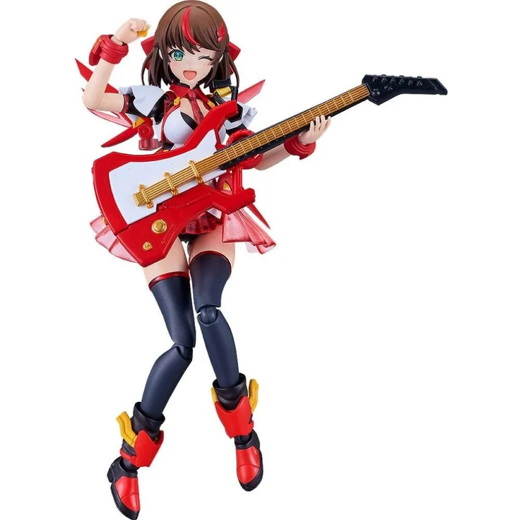 Good Smile Company Valkyrie Tune Plamatea Modellkit Lisa = Caster, 16 cm, vorlackierte Teile, posebare Figur mit zwei Gitarrenwaffen – Bild 1