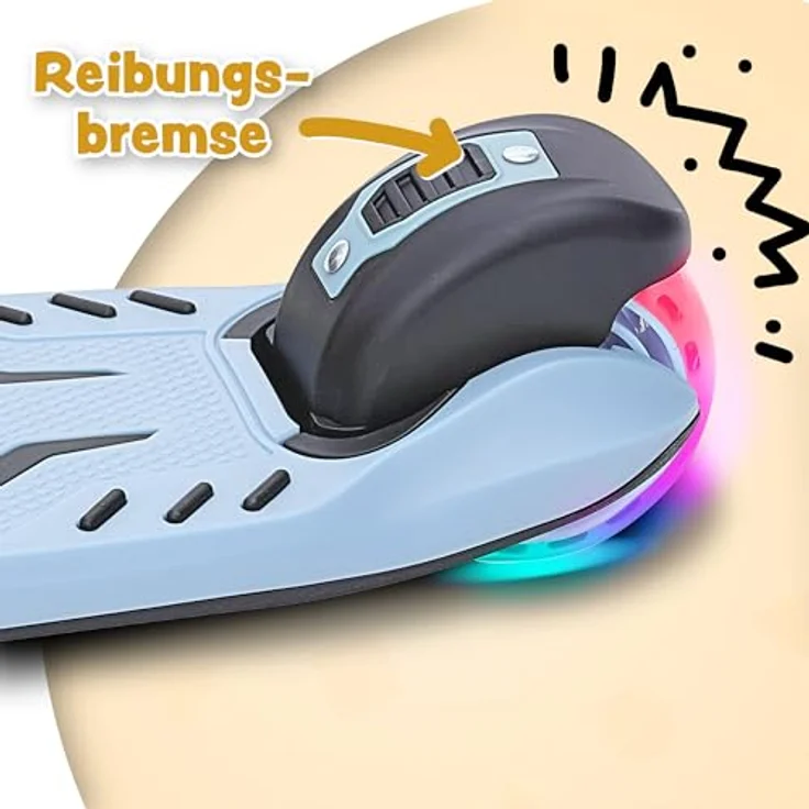 Apollo KidsPro 4 Kinderroller | klappbarer Dreiradscooter für Kinder ab 3 Jahre | höhenverstellbar | LED Rollen | stabil und sicher – Bild 5