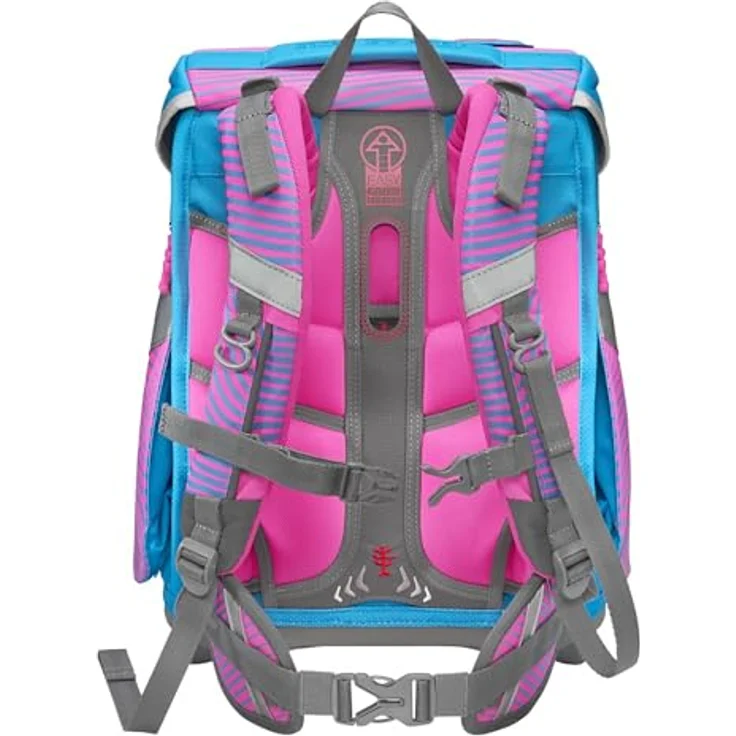 Step by Step Schulranzen-Set SPACE NEON Kolibri Kaja, ergonomisch, höhenverstellbar mit Hüftgurt, 20l, rosa-blau – Bild 4