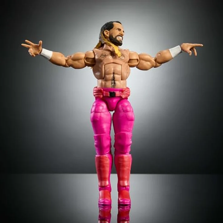 Mattel WWE Elite Collection, Actionfigur Seth Freakin' Rollins mit Zubehör, Premium Live-Event WrestleMania, TrueFX-Technologie, Mehrfarbig – Bild 5