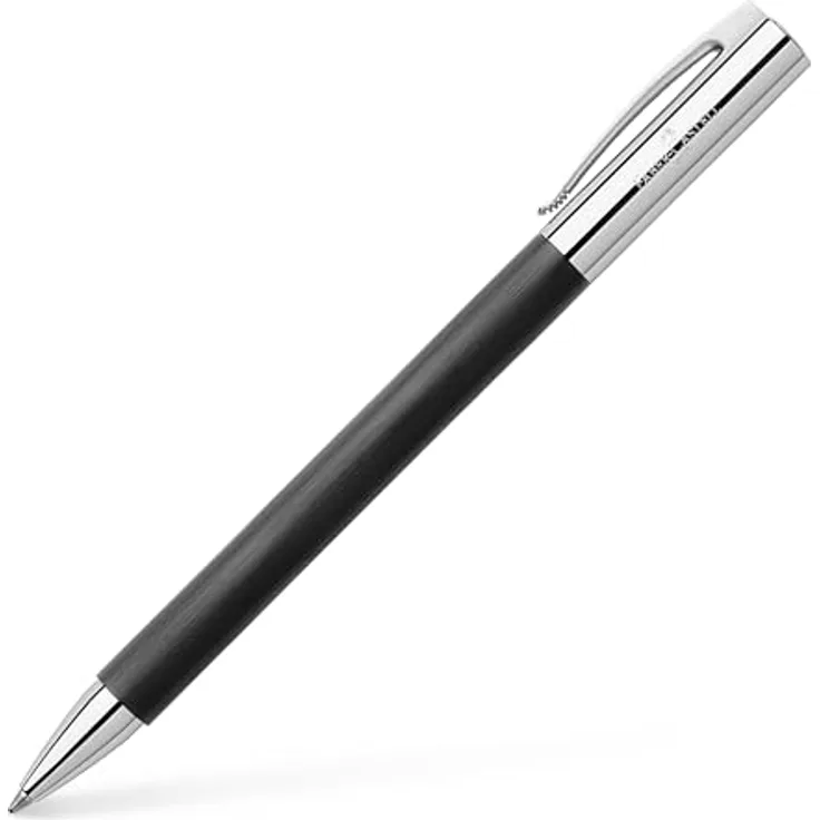 Faber-Castell Ambition Drehkugelschreiber, Schwarz Lack, elegantes Design und professionelle Funktionalität