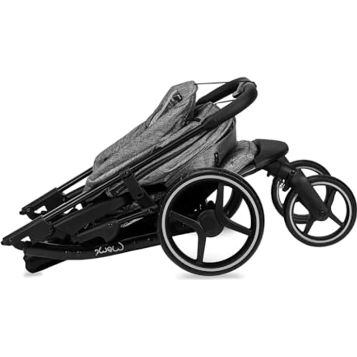MoMi Kinder-Buggy Miya, Einhand-Faltsystem, große EVA-Räder, XXL-Verdeck, bis 22 kg – Bild 16