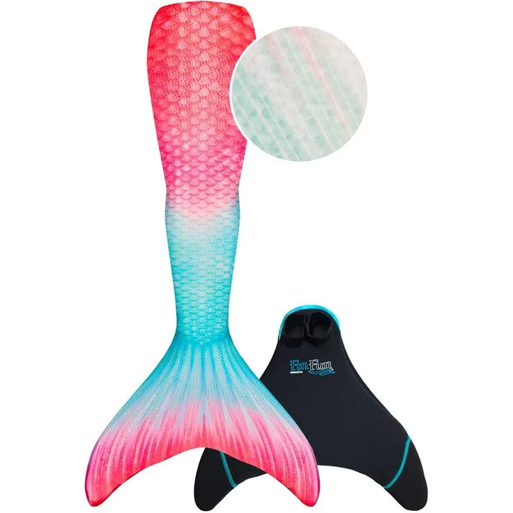 Fin Fun Monoflosse Fin Fun Fiji Fantasy, für Kinder, mit glitzerndem Finish