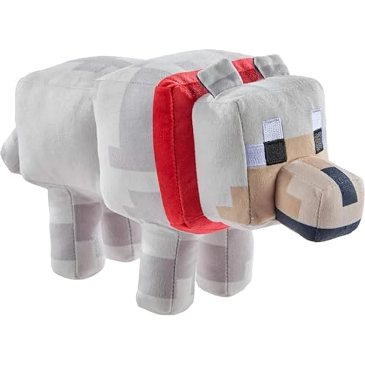 Mattel Minecraft Basic Plüsch, 20,3 cm, gezähmter Wolf mit pixelierten Details, geeignet ab 3 Jahren – Bild 1