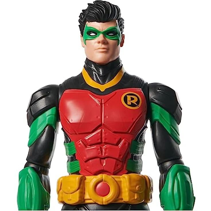 DC Comics, Robin Action-Figur, 30 cm groß,voll beweglich für spannende Abenteuer und actionreiche Stunts, Spielzeug für Kinder ab 3 Jahren – Bild 4