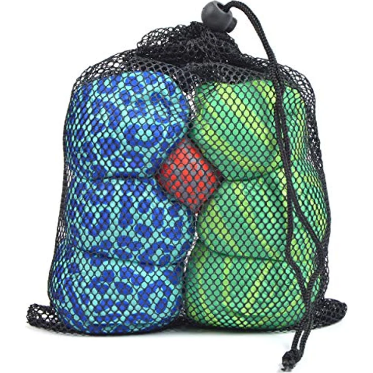Ocean 5 Crossboule Set, Soft Boule & Street Boccia, vielseitig für drinnen und draußen, Animal Print Green/Blau – Bild 2