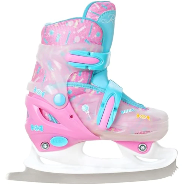 RAVEN 4in1 Inline Skates Triskates Rollschuhe Schlittschuhe Inliner für Kinder Mädchen verstellbar (Caramell, 30-33 (18,5cm-20,5cm)) - Leicht, belüftet, DSAS, Trust-Fit-System – Bild 5