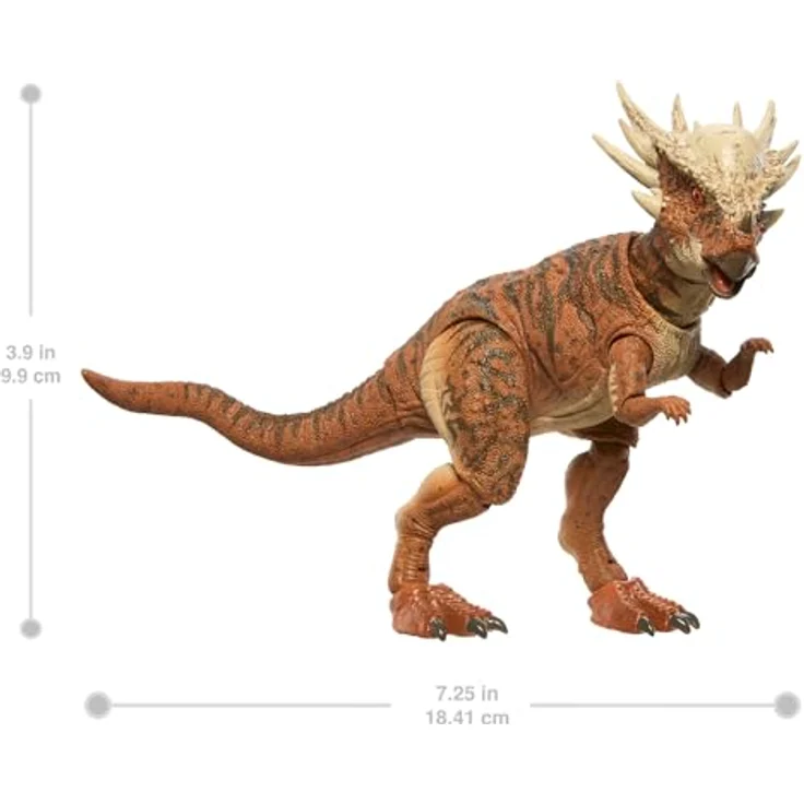 Mattel Jurassic World Hammond Collection Atrociraptor Tiger, Menschen- und Dinosaurier-Actionfigur mit 14 Gelenkpunkten und Glasaugen, JDJ10 – Bild 5