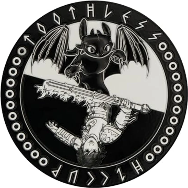 Fanattik Dragons médaillon Limited Edition, Sammlerstück mit stark geprägtem Design, limitiert auf 5.000 Stück weltweit, individuell nummeriert – Bild 1