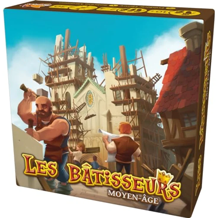 Asmodee Les Bâtisseurs : Moyen Âge, strategisches Brettspiel für 2-4 Spieler, ab 10 Jahren, aus hochwertigem Pappmaterial – Bild 3
