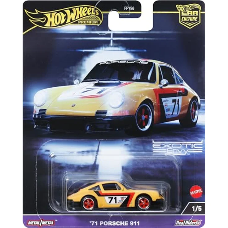 Hot Wheels 71 Porsche 911 HKC80, 1:64 Die-Cast Spielzeug-Rennwagen aus der Car Culture Circuit Legends Kollektion – Bild 6